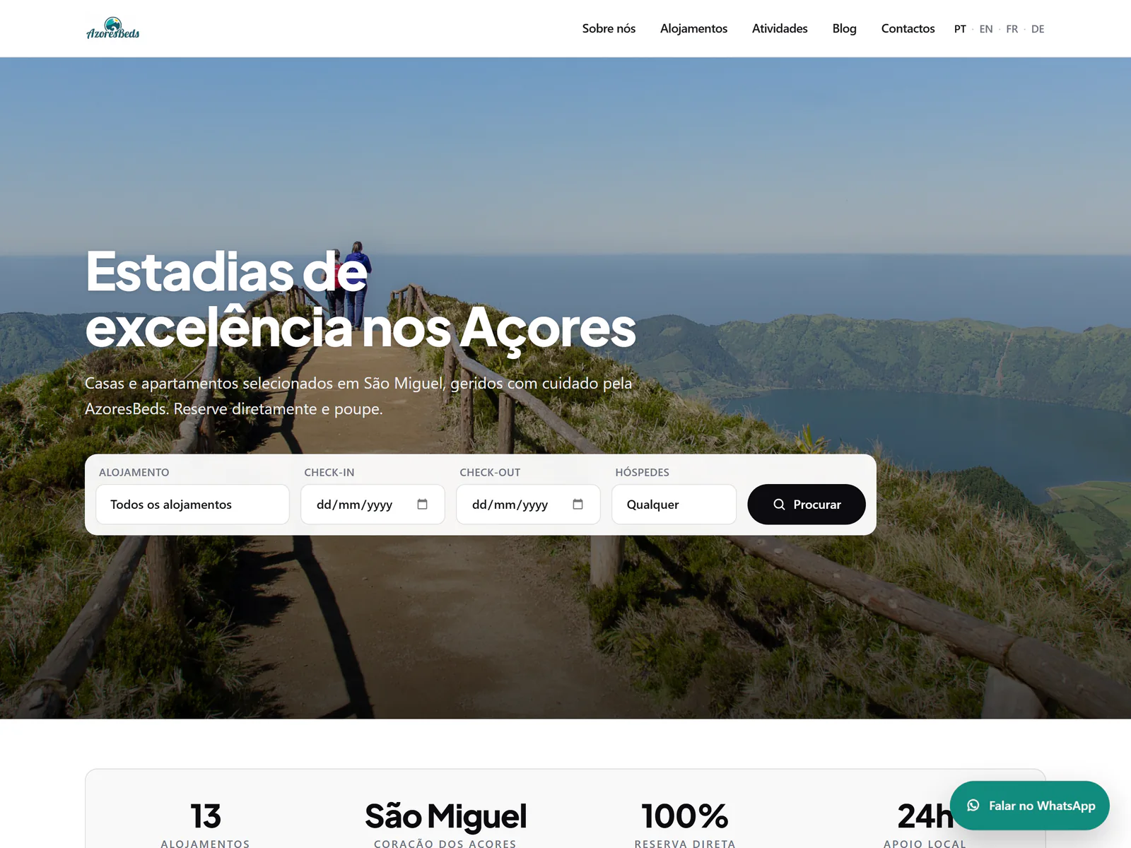 AzoresBeds — Alojamento nos Açores num só portal.